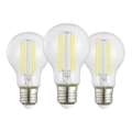 Komplekt 3x LED-pirn VINTAGE A60 E27/3,8W/230V 2700K - Eglo 110437