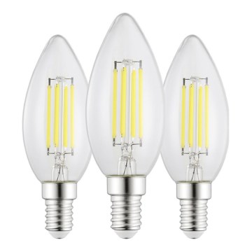 KOMPLEKT 3x LED-pirn VINTAGE C35 E14/2,2W/230V 2700K - Eglo 110439