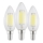 KOMPLEKT 3x LED-pirn VINTAGE C35 E14/2,2W/230V 2700K - Eglo 110439
