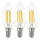 KOMPLEKT 3x LED Pirn VINTAGE C35 E14/4W/230V 2700K - Eglo 12811