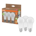 Komplekt 3x LED-pirni A100, E27, 14W, 230V, 2700K - korpus taaskasutatud plastikust, Osram