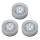 KOMPLEKT 3x LED Puutetundlik navigatsioonivalgusti 1xLED/2W/4,5V hõbe