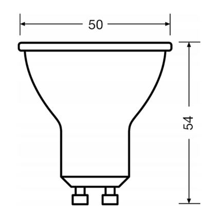 Komplekt 3x LED-reflektorlamp PAR16 GU10/6,9W/230V 2700K 60° - Osram