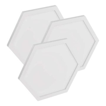 KOMPLEKT 3x LED RGBIC+CCT Hämardatav valguspaneel - pikendus 3xLED/1,8W/230V Wi-Fi Tuya