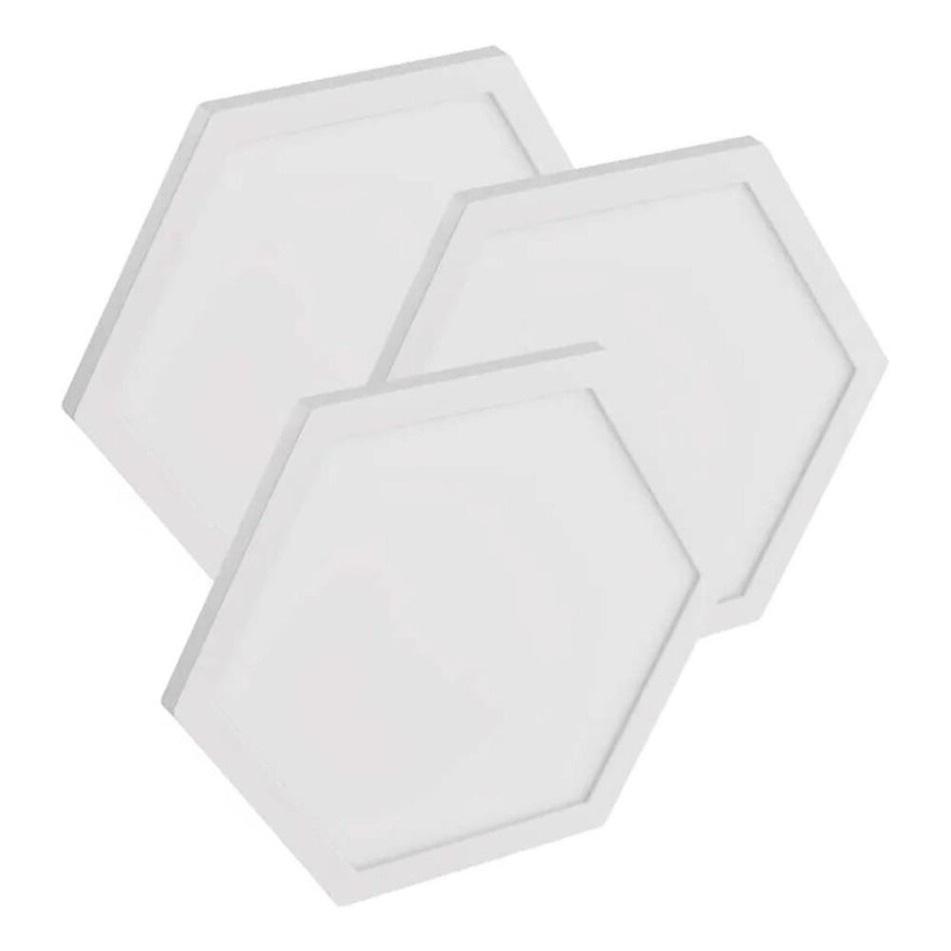 KOMPLEKT 3x LED RGBIC+CCT Hämardatav valguspaneel - pikendus 3xLED/1,8W/230V Wi-Fi Tuya