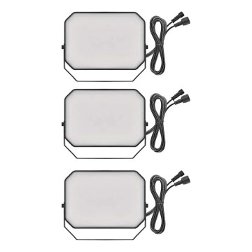 KOMPLEKT 3x LED RGBIC Hämardatav väli prožektor GoSmart LED/14W/230V 3000-6500K IP65 Wi-Fi Tuya