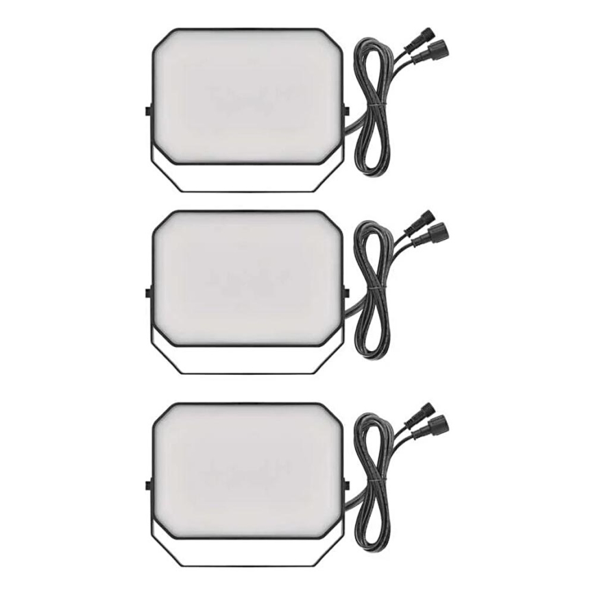 KOMPLEKT 3x LED RGBIC Hämardatav väli prožektor GoSmart LED/14W/230V 3000-6500K IP65 Wi-Fi Tuya