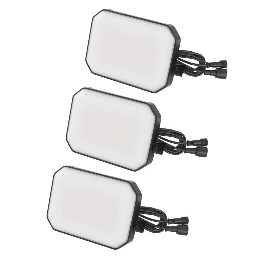 KOMPLEKT 3x LED RGBIC Hämardatav väli prožektor GoSmart LED/14W/230V 3000-6500K IP65 Wi-Fi Tuya