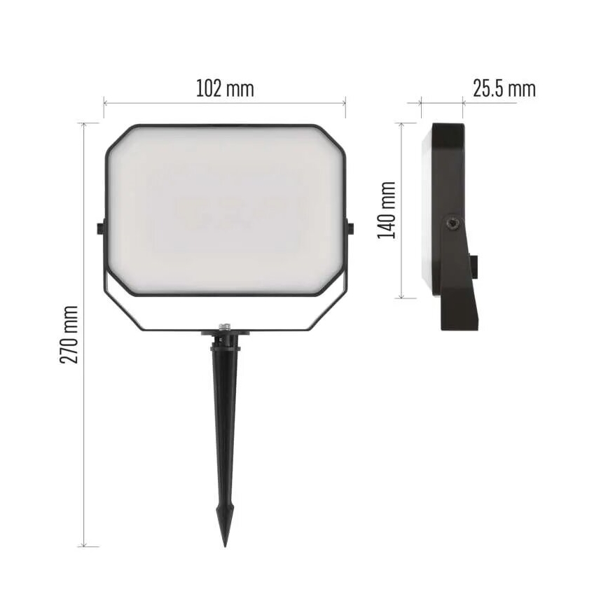KOMPLEKT 3x LED RGBIC Hämardatav väli prožektor GoSmart LED/14W/230V 3000-6500K IP65 Wi-Fi Tuya