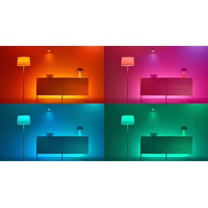 KOMPLEKT 3x LED RGBW Hämardatav pirn PAR16 GU10/4,7W/230V 2200-6500K Wi-Fi - WiZ