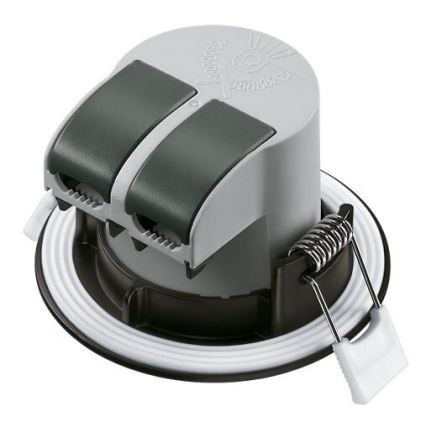 KOMPLEKT 3x LED Süvistatav valgusti vannituppa LED/5,5W/230V 2700K IP65 must