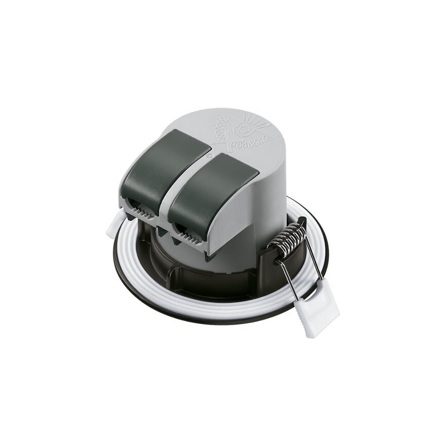 KOMPLEKT 3x LED Süvistatav valgusti vannituppa LED/5,5W/230V 2700K IP65 must