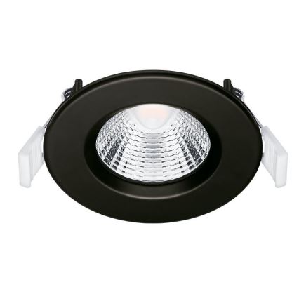 KOMPLEKT 3x LED Süvistatav valgusti vannituppa LED/5,5W/230V 2700K IP65 must