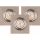 KOMPLEKT 3x LED Süvistatav valgusti VITAR 1xGU10/5W/230V CRI 90 betoon