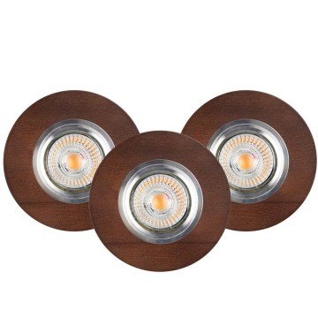 KOMPLEKT 3x LED Süvistatav valgusti VITAR 1xGU10/5W/230V CRI 90 pöök