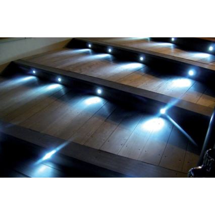 KOMPLEKT 3x LED Süvistatav välivalgusti EASY CONNECT LED/1,2W/230V sinine IP67