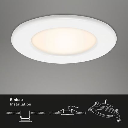 Komplekt 3x LED vannitoa süvistatavad laelambid LED/6W/230V 3000K IP44 valge