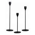 Komplekt 3x mustad küünlajalad