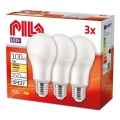 Komplekt 3x Philips Pila LED-pirni E27/13W/230V 2700K