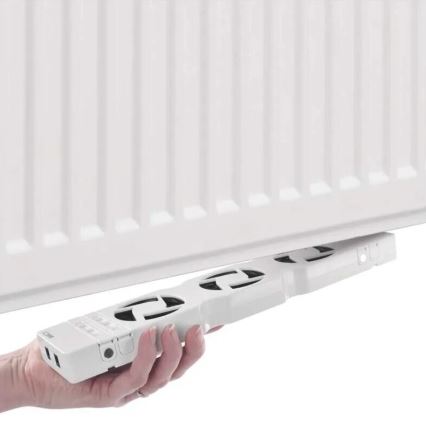 KOMPLEKT 3x Radiaatori ventilaator 5/230V valge