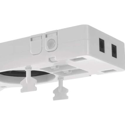 KOMPLEKT 3x Radiaatori ventilaator 5/230V valge