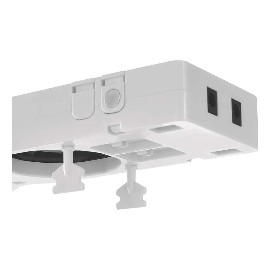 KOMPLEKT 3x Radiaatori ventilaator 5/230V valge