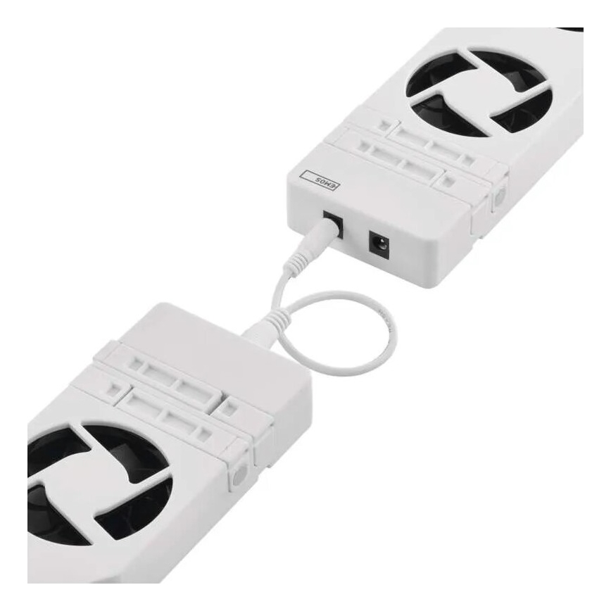 KOMPLEKT 3x Radiaatori ventilaator 5/230V valge