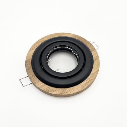 Komplekt 3x sisseehitatavad laevalgustid TOBBY 1xGU10/20W/230V läbimõõt 11,5 cm tamm/must