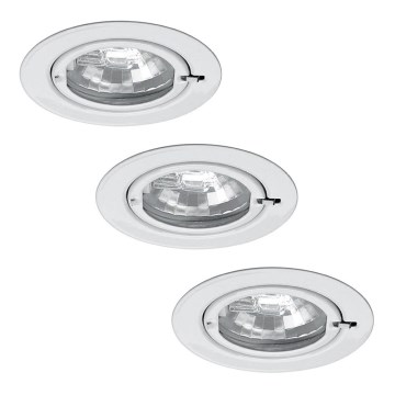 komplekt: 3x süvistatav valgusti 3xG4/20W/230V/12V