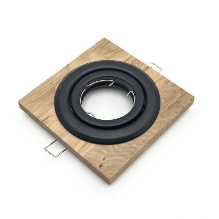 KOMPLEKT 3x Süvistatav valgusti TOBBY 1xG9/20W/230V 11,5x11,5 cm tamm/must