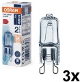 Komplekt 3× ahjupirni HALOPIN G9/40W/230V 2700K - Osram