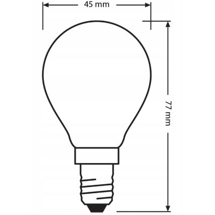 Komplekt: 3× LED-pirni BASE CLASSIC FILAMENT E14/5,9W/230V 4000K - Osram