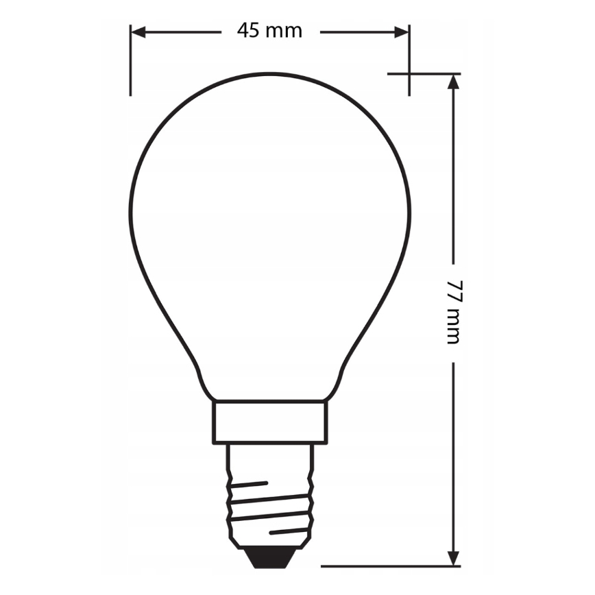 Komplekt: 3× LED-pirni BASE CLASSIC FILAMENT E14/5,9W/230V 4000K - Osram