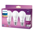 Komplekt 3× Philips A60 LED-pirnid E27 13W 230V 2700K