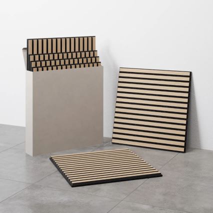 Komplekt 4x akustilist seinapaneeli DANVIKEN 60x60 cm tamm