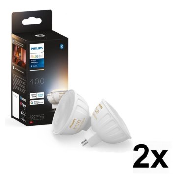 KOMPLEKT 4x hämardatav LED-pirn Philips Hue WHITE AMBIANCE GU5,3/MR16/5,1W/12V 2200-6500K
