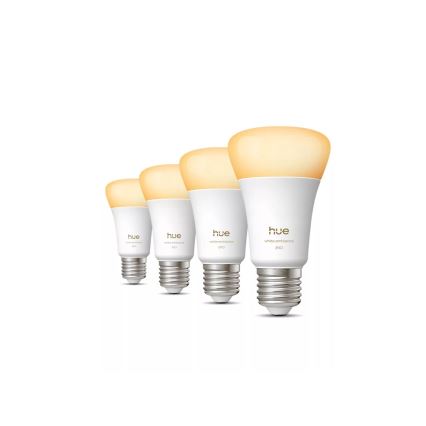 Komplekt 4 hämardatavat Philips Hue WHITE AMBIANCE E27 LED-pirni 6W/230V 1000-20000K