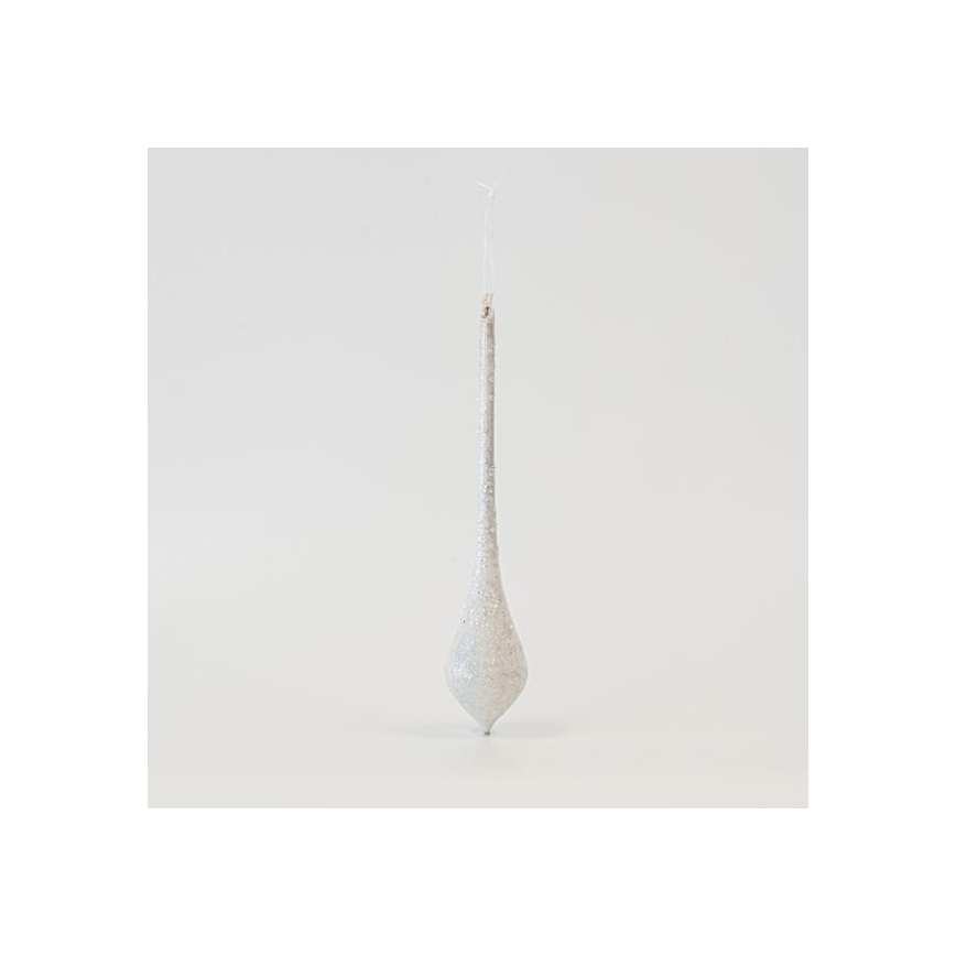 KOMPLEKT 4x Jõulupuu kaunistus 30 cm valge
