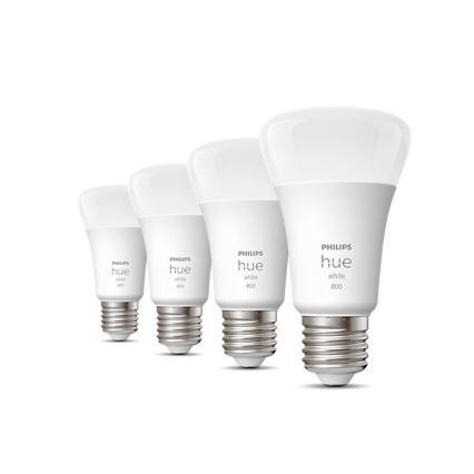 KOMPLEKT 4x LED Hämardatav pirn Philips Hue WHITE A60 E27/9W/230V 2700K