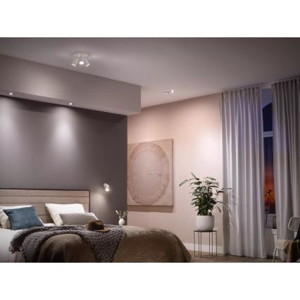 Komplekt 4x hämardatavat Philips Hue WHITE AMBIANCE GU10 LED-pirni, 4,2W/230V, 2200-6500K