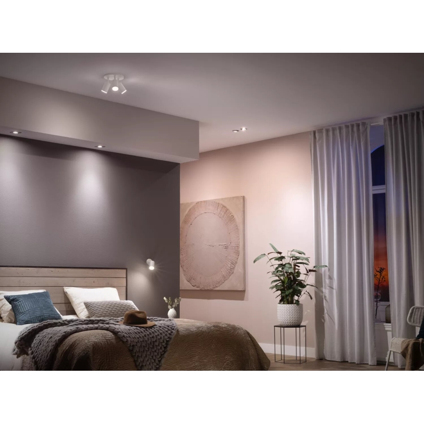 Komplekt 4x hämardatavat Philips Hue WHITE AMBIANCE GU10 LED-pirni, 4,2W/230V, 2200-6500K