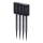 Komplekt 4x LED päikeselamp DECOR LED/1,2V 150 mAh 3000K 39 cm IP44 must