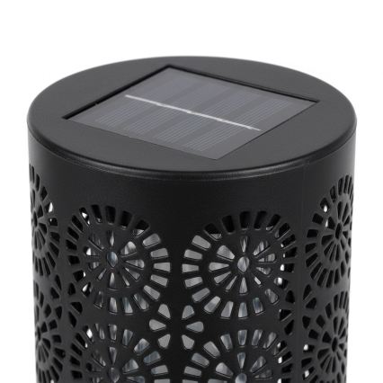 Komplekt 4x LED päikeselamp DECOR LED/1,2V 150 mAh 3000K 39 cm IP44 must