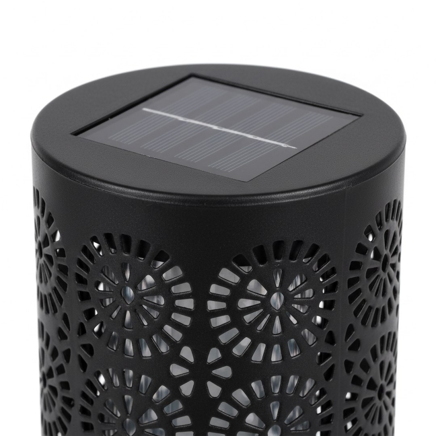 Komplekt 4x LED päikeselamp DECOR LED/1,2V 150 mAh 3000K 39 cm IP44 must