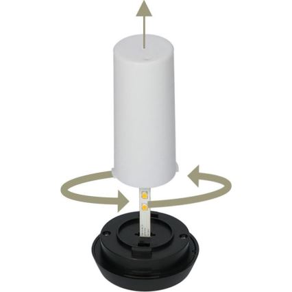 KOMPLEKT 4x LED Päikesepaneeliga valgusti 4xLED/3,6V 1xAAA IP44 100 mAh