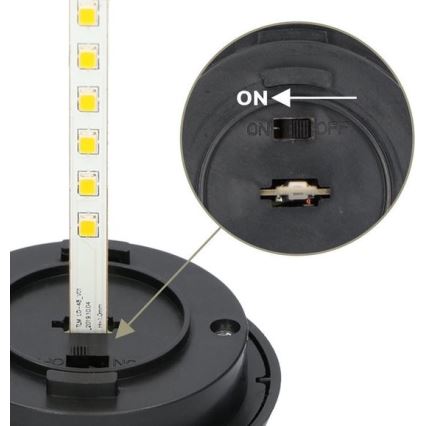 KOMPLEKT 4x LED Päikesepaneeliga valgusti 4xLED/3,6V 1xAAA IP44 100 mAh