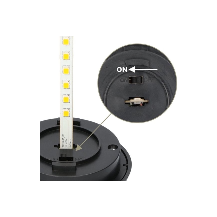 KOMPLEKT 4x LED Päikesepaneeliga valgusti 4xLED/3,6V 1xAAA IP44 100 mAh