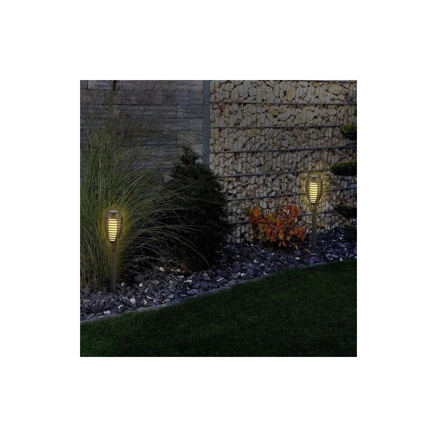 KOMPLEKT 4x LED Päikesepaneeliga valgusti 4xLED/3,6V 1xAAA IP44 100 mAh