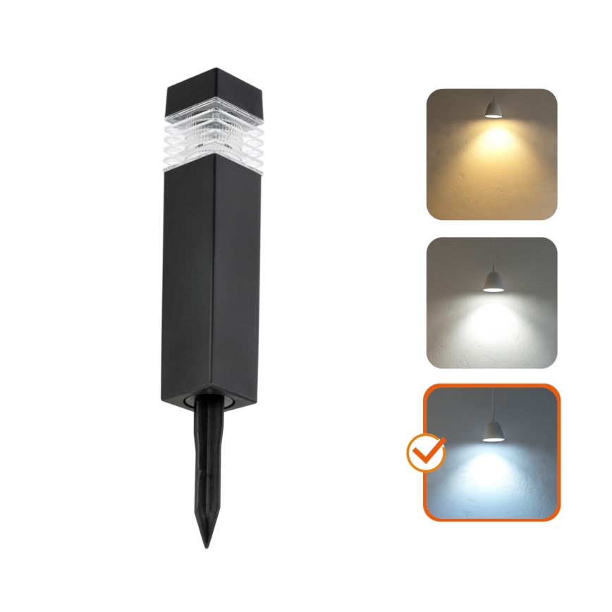 KOMPLEKT 4x LED Päikesepaneeliga valgusti LED/0,06W/1,2V 1xAAA 6000K IP44 100 mAh