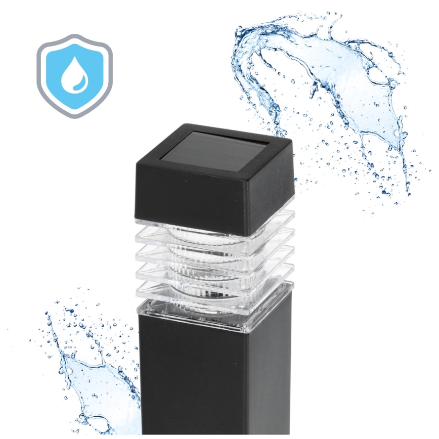 KOMPLEKT 4x LED Päikesepaneeliga valgusti LED/0,06W/1,2V 1xAAA 6000K IP44 100 mAh